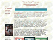 Tablet Screenshot of crotonstamp.com